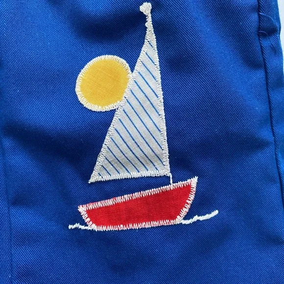 Vintage Baby Overalls Sailboat 12m - Picture 3 of 5